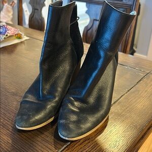 Black Leather Women's Boots
